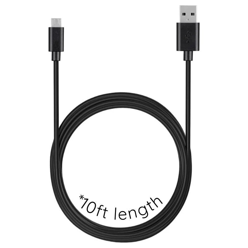 Micro USB Charging Cable, 10ft Extra-Long Fast Charging and Data Sync Cord for Android Phones, Tablets & Micro USB Devices