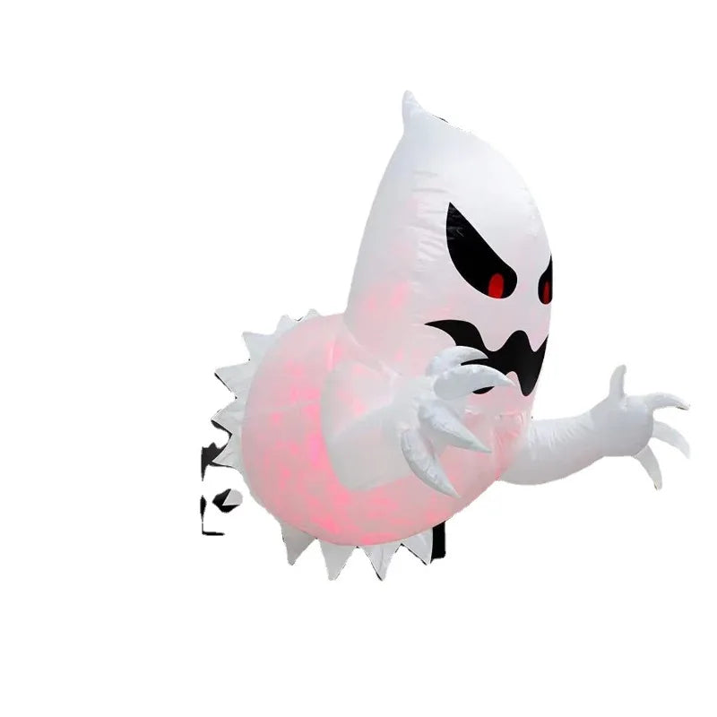 Inflatable Halloween Ghost, 4.59 ft Light-Up Blow-Up Ghost Yard Decoration with Built-In Blower for Indoor & Outdoor