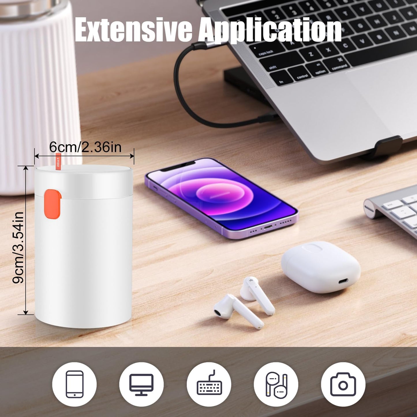 20-in-1 Electronics Cleaning Kit, Keyboard Cleaner and Earbud Cleaning Tool with Air Blower and Brushes for Laptop, Phone and Camera