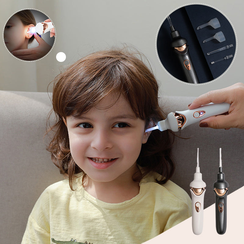Electric Earwax Remover, 5-in-1 Soft Silicone Ear Cleaning Tool for At-Home Ear Care, 2 Colors