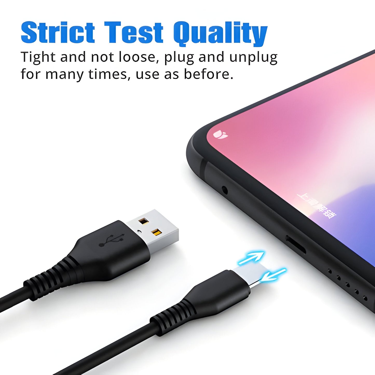 2-in-1 Multi-Port Charging Cable, USB-C and Micro USB Fast Charging Cord for Samsung, Xiaomi, Huawei & Android Phones