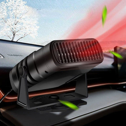 Portable Car Heater, 12V Plug-In Fast Heating Fan and Windshield Defroster for Cars, Trucks & RVs, Compact Winter Cabin Warmer