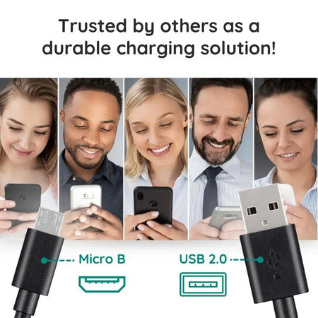 Micro USB Charging Cable, 10ft Extra-Long Fast Charging and Data Sync Cord for Android Phones, Tablets & Micro USB Devices