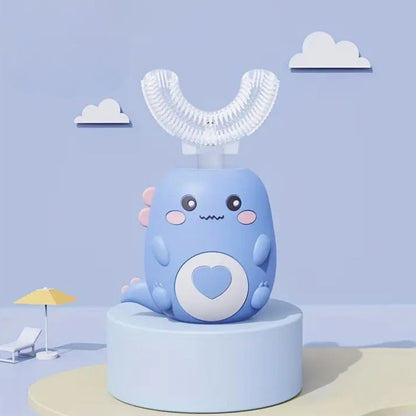 Kids Sonic Electric Toothbrush, U-Shaped Automatic Toothbrush with Timer for Children, 3 Colors and 2 Age Ranges
