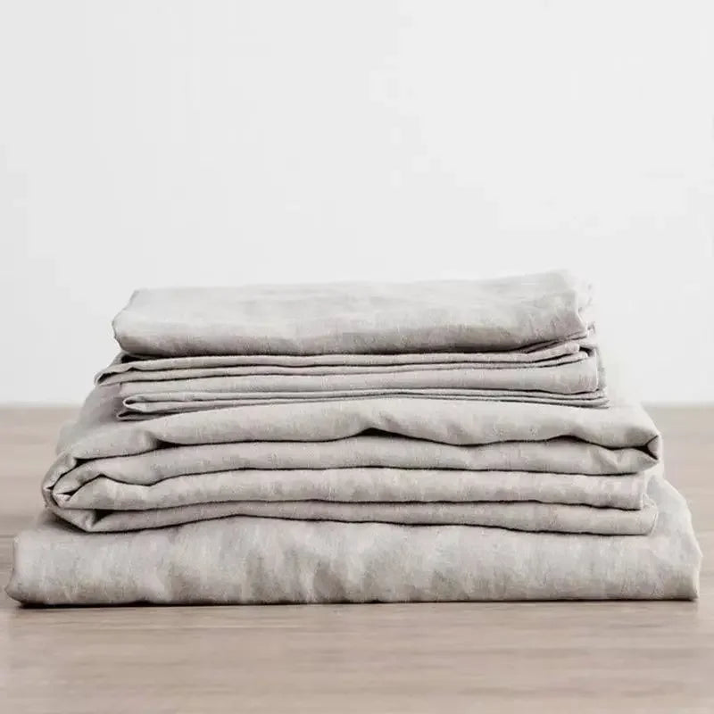 Washed linen sheet set, product photo 2