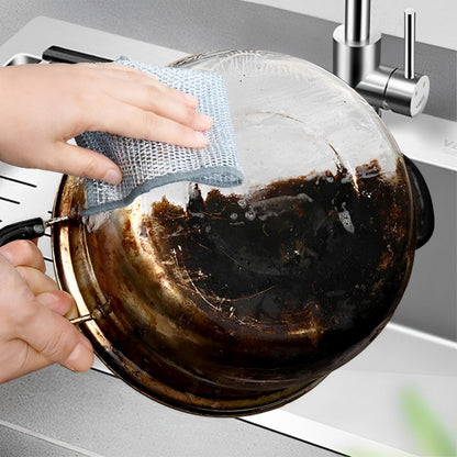 Steel Wire Cleaning Cloths, 20 Pack Double-Layer Metal Scrubber Dishcloths for Pots, Pans and Non-Stick Cookware