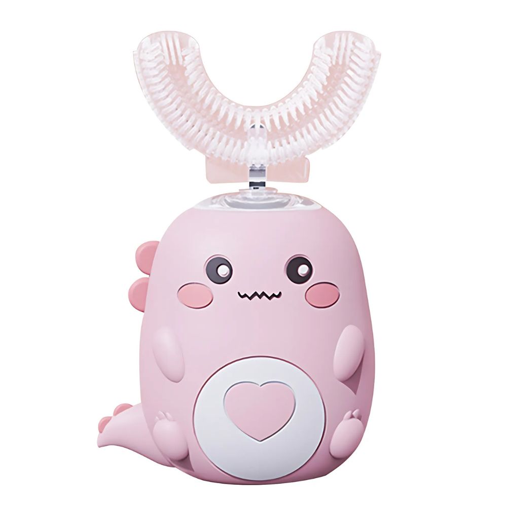 Kids Sonic Electric Toothbrush, U-Shaped Automatic Toothbrush with Timer for Children, 3 Colors and 2 Age Ranges