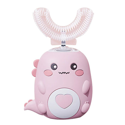 Kids Sonic Electric Toothbrush, U-Shaped Automatic Toothbrush with Timer for Children, 3 Colors and 2 Age Ranges
