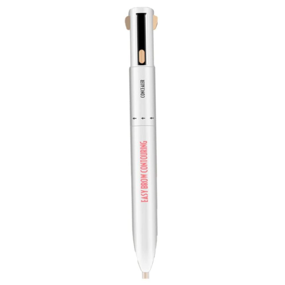 4-in-1 Eyebrow Pen, Waterproof Long-Lasting Brow Pencil to Shape, Fill, Conceal and Highlight, 3 Shades