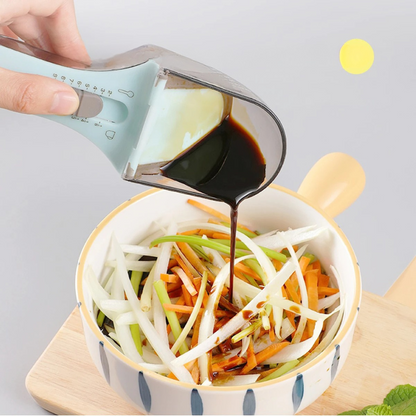 Adjustable Measuring Cup Set, 2-in-1 Sliding Measuring Cup and Spoon for Dry and Liquid Ingredients, Baking & Cooking