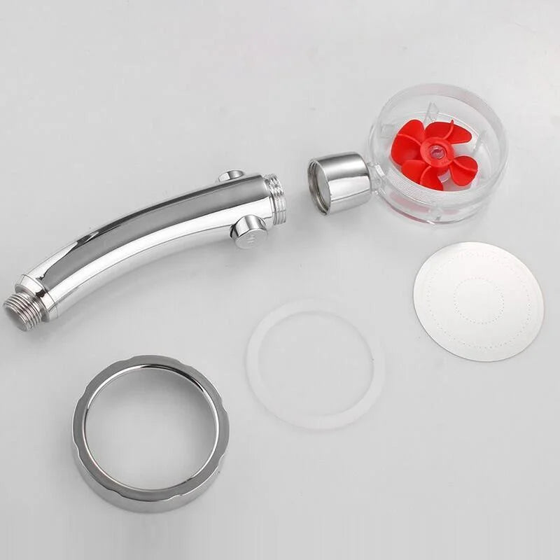 360 High-Pressure Shower Head, Water-Saving Handheld Shower Head with Filter and Massage Spray for Low Pressure, 5 Colors