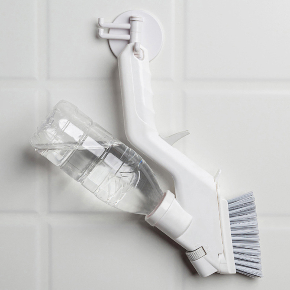 4-in-1 Bathroom Floor and Wall Cleaner, Modular Scrub Brush with Extension Handle for Tile, Floor and Wall Cleaning
