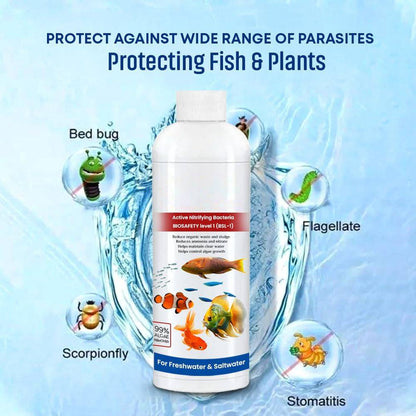 Fish Tank Cleaner Liquid, 3 Pack Aquarium Water Clarifier and pH Conditioner for Freshwater Fish Tanks