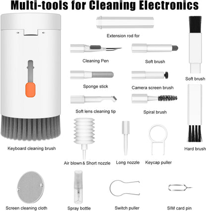 20-in-1 Electronics Cleaning Kit, Keyboard Cleaner and Earbud Cleaning Tool with Air Blower and Brushes for Laptop, Phone and Camera