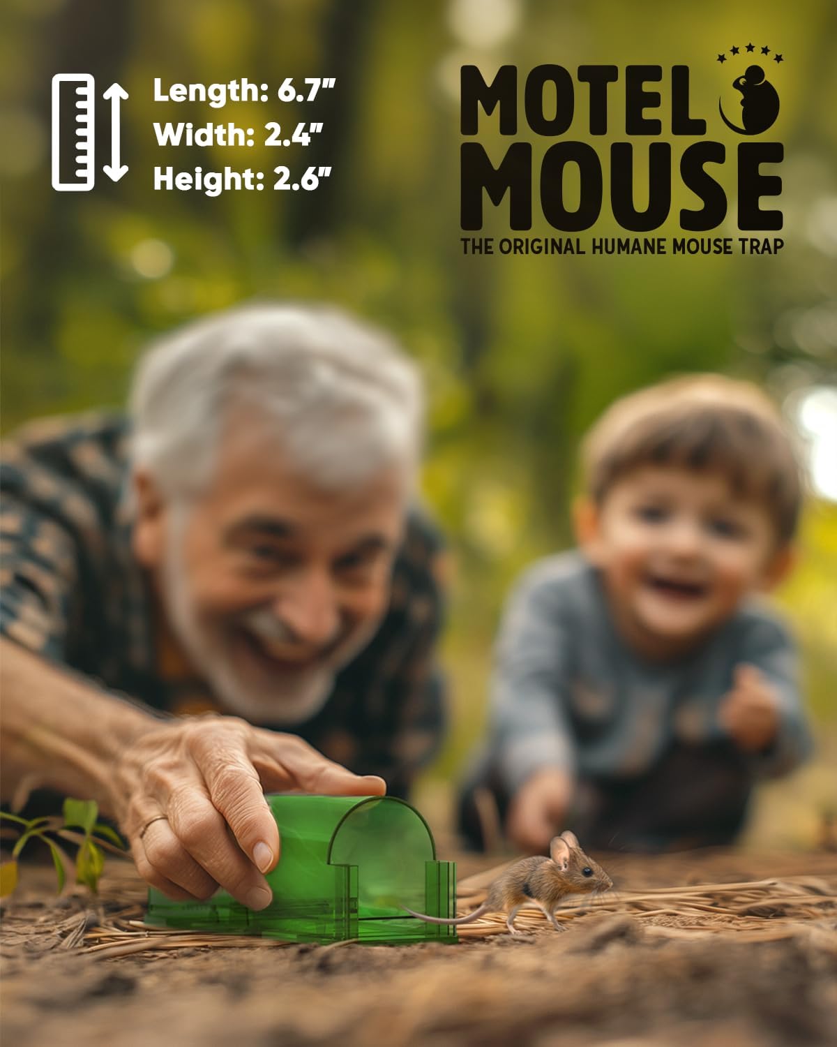 Humane Mouse Trap, 4 Pack No-Kill Catch and Release Live Mouse Traps for Indoor and Outdoor Rodent Control