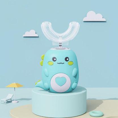 Kids Sonic Electric Toothbrush, U-Shaped Automatic Toothbrush with Timer for Children, 3 Colors and 2 Age Ranges
