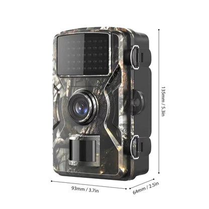 Night Vision Trail Camera, 16MP 1080p Hunting Game Camera with 0.6s Trigger and Infrared Night Vision for Wildlife & Deer Scouting