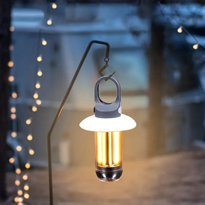 Rechargeable Camping Lantern, 2 Pack Portable LED Tent Light with 5 Modes for Camping, Hiking & Emergency Power Outages