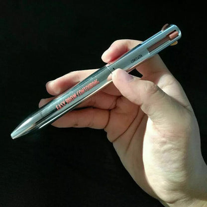 4-in-1 Eyebrow Pen, Waterproof Long-Lasting Brow Pencil to Shape, Fill, Conceal and Highlight, 3 Shades