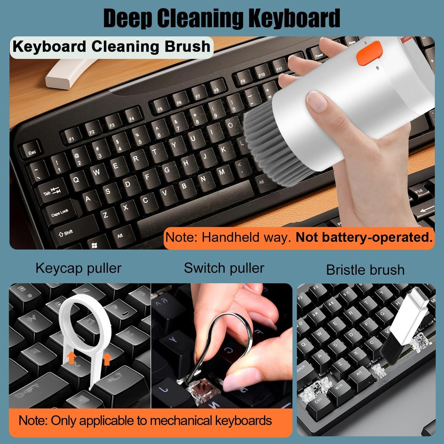 20-in-1 Electronics Cleaning Kit, Keyboard Cleaner and Earbud Cleaning Tool with Air Blower and Brushes for Laptop, Phone and Camera