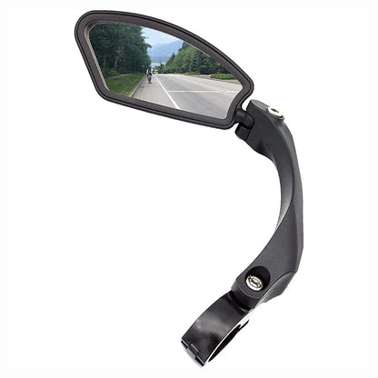 Wide-Angle Bike Mirrors, 2 Pack HD Handlebar Rearview Mirrors with 360-Degree Rotation for Road & Mountain Bikes