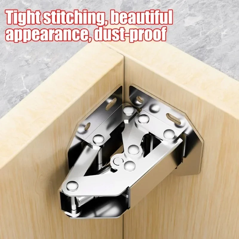 Soft-Close Cabinet Hinges, 10 Pack Hydraulic Concealed Kitchen Cabinet Door Hinges, 90-Degree Nickel Steel, No-Slam Close