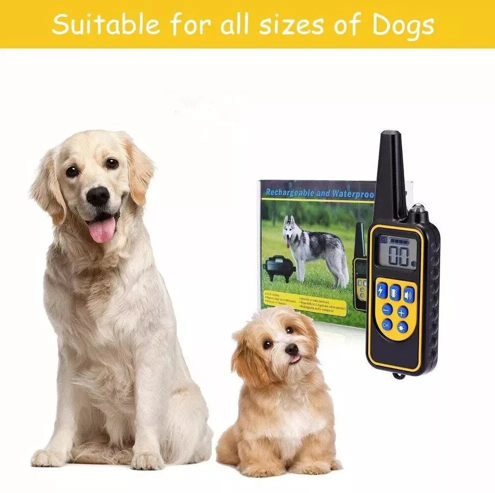 Electronic Dog Training Collar, Rechargeable Remote Trainer with Sound, Vibration and Static Modes, 2600ft Range, Waterproof