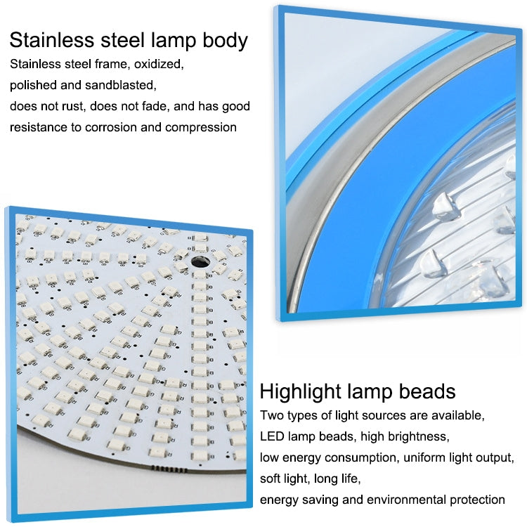 15W LED Underwater Pool Light, IP68 Waterproof 12V Wall-Mounted Submersible Light for Swimming Pools, Ponds & Fountains