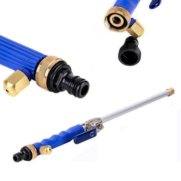 2-in-1 High-Pressure Hose Cleaner, Garden Hose Nozzle Power Washer Attachment for Cars, Siding, Driveway & Patio