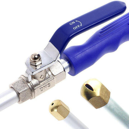 2-in-1 High-Pressure Hose Cleaner, Garden Hose Nozzle Power Washer Attachment for Cars, Siding, Driveway & Patio