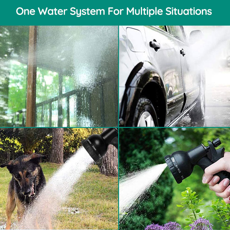 Expandable Garden Hose with 8-Mode Spray Nozzle, Lightweight No-Kink Flexible Water Hose for Watering & Car Washing, 50FT & 100FT