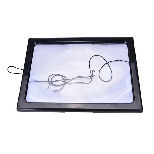 3X Page Magnifier with LED Light, Full-Page Reading Magnifier for Books, Newspapers and Low Vision, Hands-Free