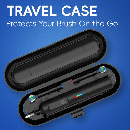 Rotating Electric Toothbrush, Rechargeable Round-Head Power Toothbrush with Pressure Sensor, 3 Modes and Smart Timer