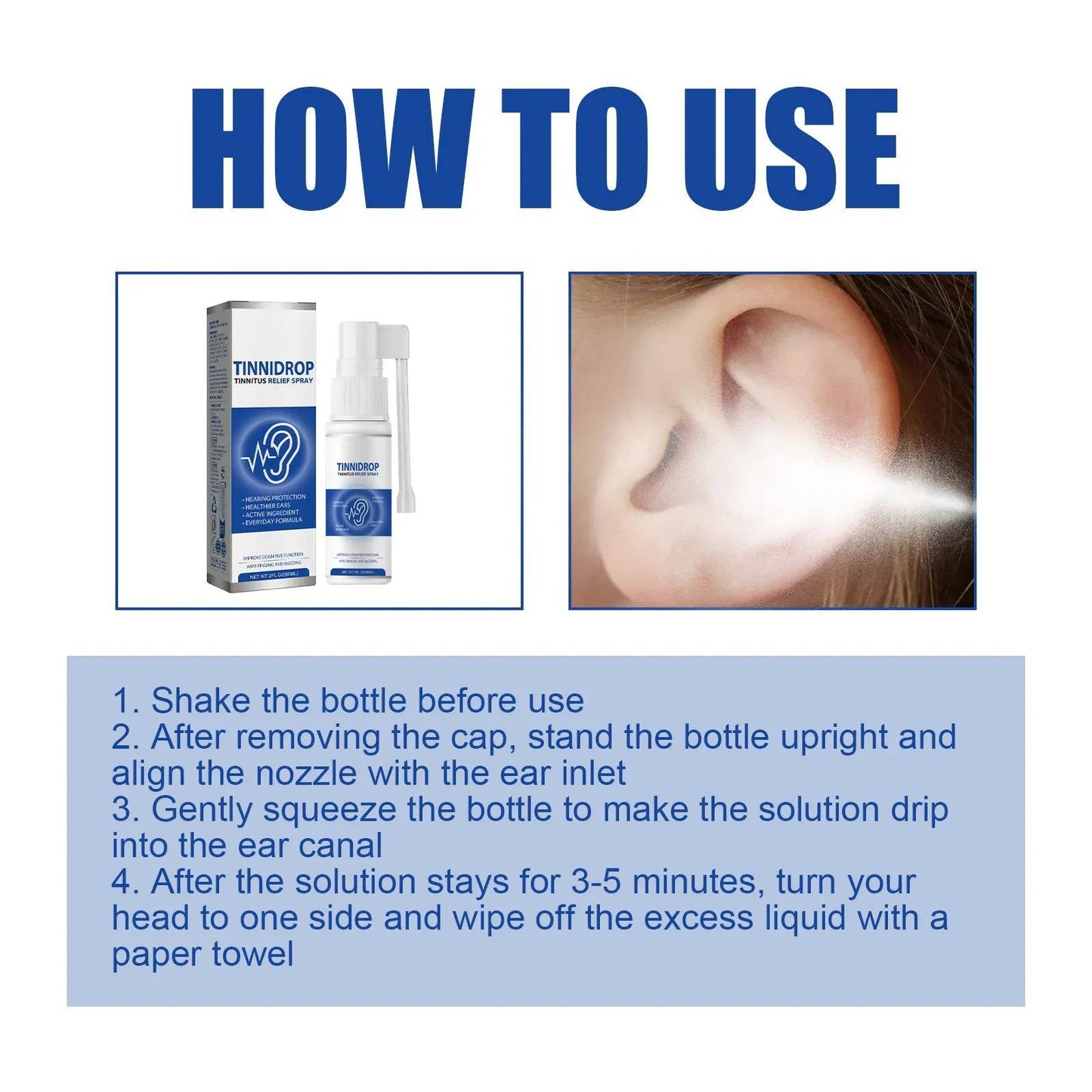 Herbal Ear Drops, 2 Pack Botanical Ear Care Liquid with Plant-Derived Ingredients for Everyday Use