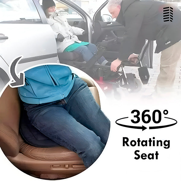 360 Swivel Seat Cushion, Rotating Car Seat Cushion for Easy Entry and Exit, Mobility Aid for Seniors and Home Seating