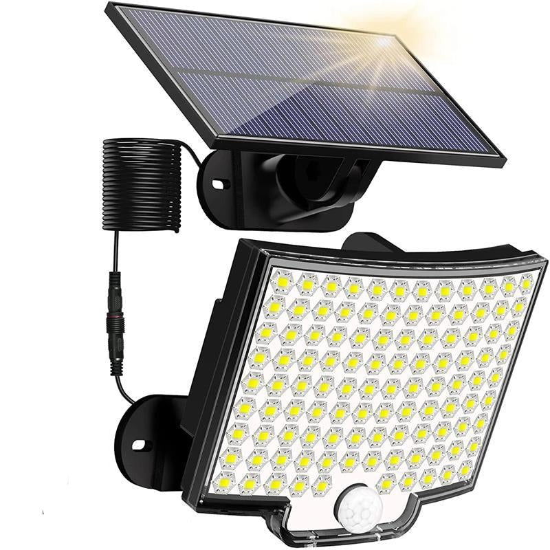 Solar Motion Sensor Light, 106 LED 3000 Lumen Outdoor Security Wall Light, IP65 Waterproof 180-Degree Wireless Flood Light