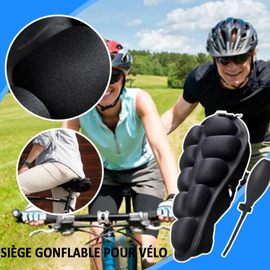 Inflatable Bike Seat Cushion, 3D Air Pad Bike Saddle Cover for Comfort on Long Rides and Commuting, 2 Sizes