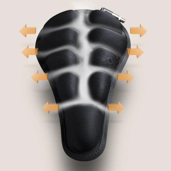 Inflatable Bike Seat Cushion, 3D Air Pad Bike Saddle Cover for Comfort on Long Rides and Commuting, 2 Sizes