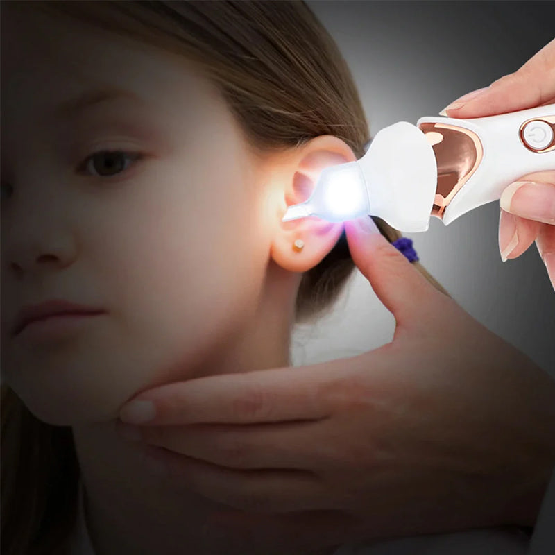 Electric Earwax Remover, 5-in-1 Soft Silicone Ear Cleaning Tool for At-Home Ear Care, 2 Colors