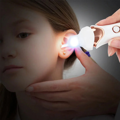 Electric Earwax Remover, 5-in-1 Soft Silicone Ear Cleaning Tool for At-Home Ear Care, 2 Colors