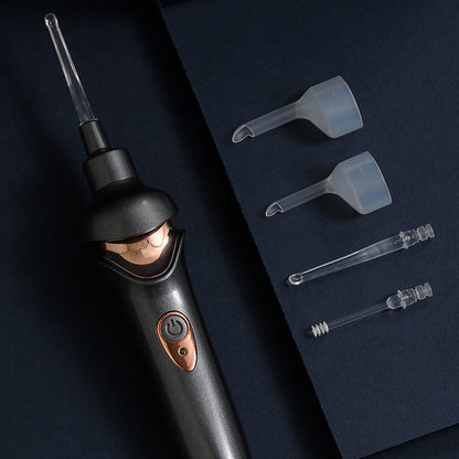 Electric Earwax Remover, 5-in-1 Soft Silicone Ear Cleaning Tool for At-Home Ear Care, 2 Colors