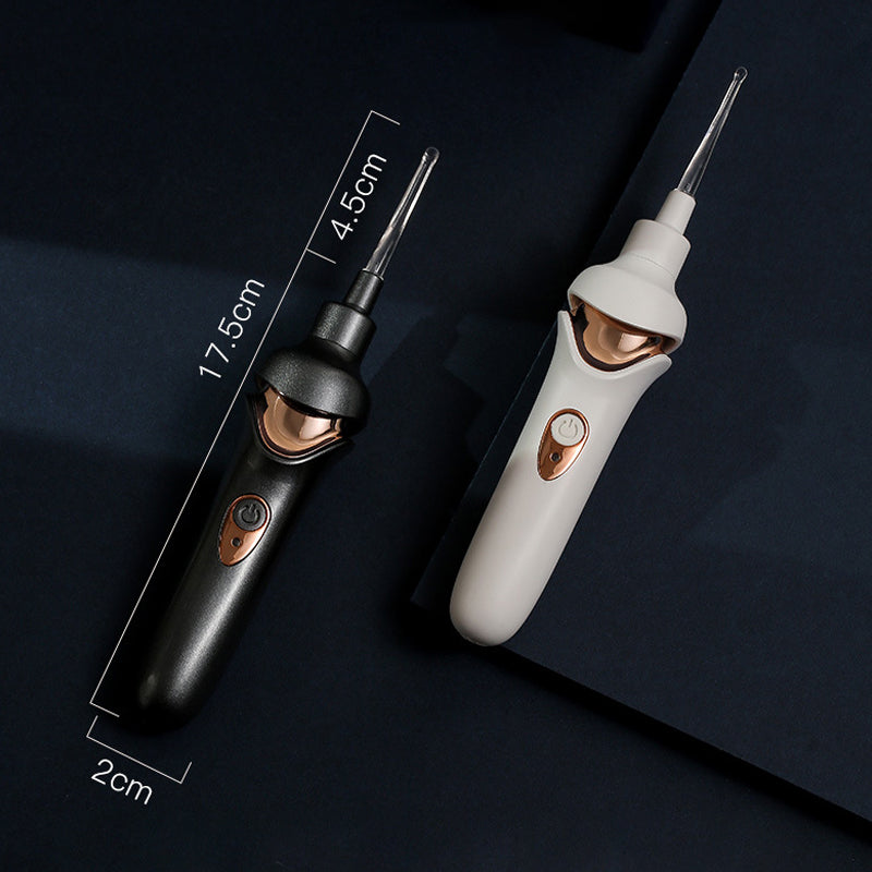 Electric Earwax Remover, 5-in-1 Soft Silicone Ear Cleaning Tool for At-Home Ear Care, 2 Colors