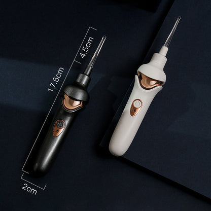 Electric Earwax Remover, 5-in-1 Soft Silicone Ear Cleaning Tool for At-Home Ear Care, 2 Colors