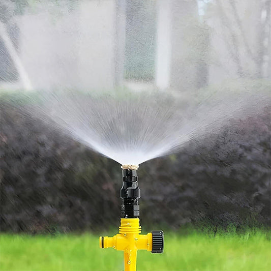 Adjustable Garden Sprinkler, 360-Degree Rotating Lawn Sprinkler with Adjustable Spray for Yard, Garden and Flower Beds