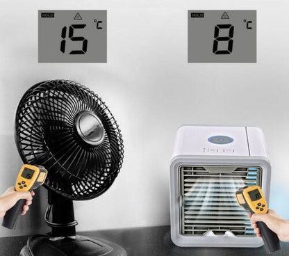 Personal Evaporative Air Cooler and Humidifier with 500ml Tank, USB Desk Fan for Home & Office