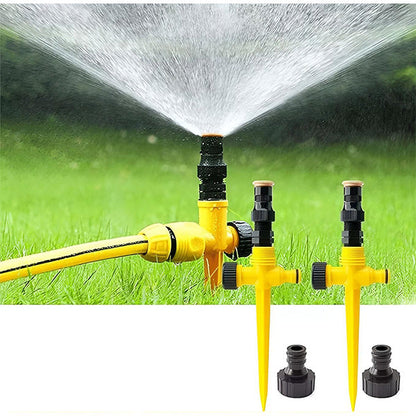 Adjustable Garden Sprinkler, 360-Degree Rotating Lawn Sprinkler with Adjustable Spray for Yard, Garden and Flower Beds
