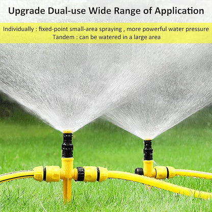 Adjustable Garden Sprinkler, 360-Degree Rotating Lawn Sprinkler with Adjustable Spray for Yard, Garden and Flower Beds