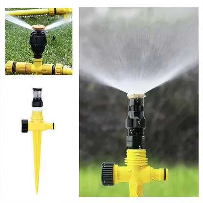 Adjustable Garden Sprinkler, 360-Degree Rotating Lawn Sprinkler with Adjustable Spray for Yard, Garden and Flower Beds