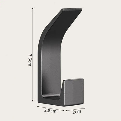 Self-Adhesive Wall Hooks, 5 Pack Heavy-Duty Adhesive Coat Hooks for Wall, No Drill, for Entryway and Bathroom