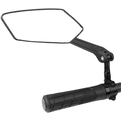 Wide-Angle Bike Mirrors, 2 Pack HD Handlebar Rearview Mirrors with 360-Degree Rotation for Road & Mountain Bikes